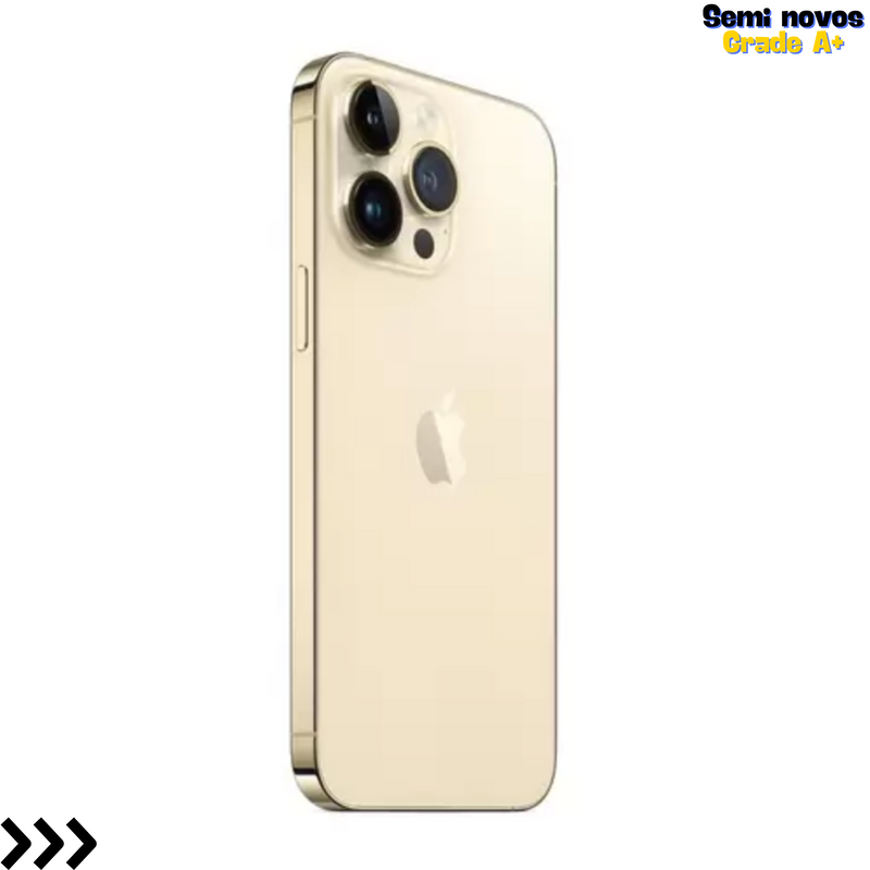 iPhone 14 Pro Max - 128GB - Tela 6,7"- Camera 48MP - IOS - Dourado