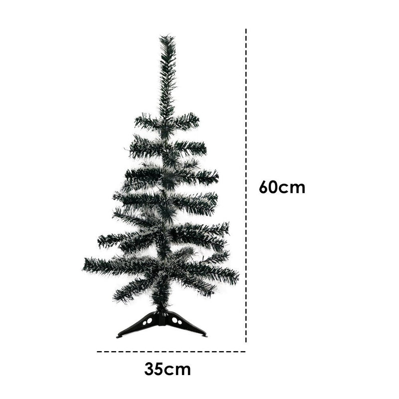 Árvore Pinheiro De Natal Com Nevada 60cm