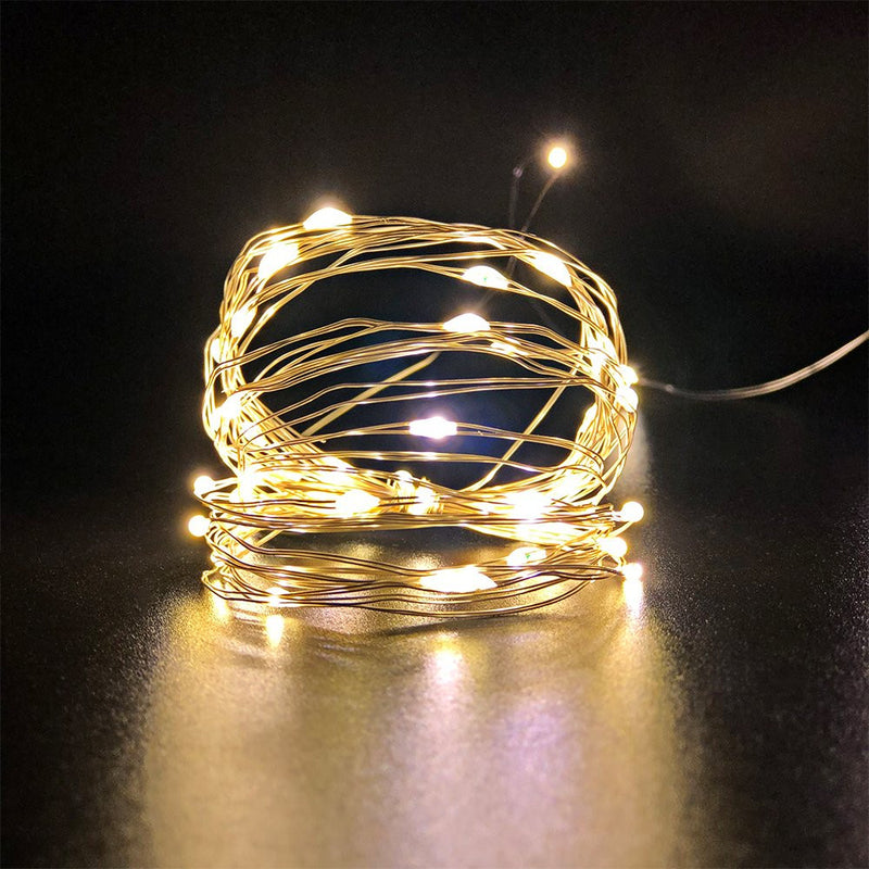 Fio De Fada Led Decoração Cordão De Luz 5mts - Branco Quente