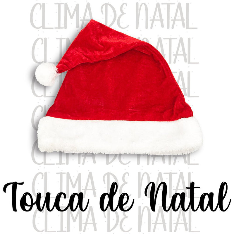 Gorro Papai Noel Veludo Vermelho 40 cm Touca Natal