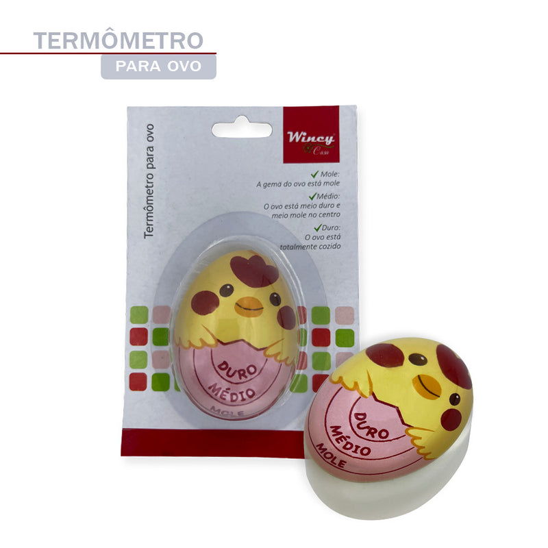 Temporizador Termômetro Timer Egg Mole Médio Duro Ovo Cozido