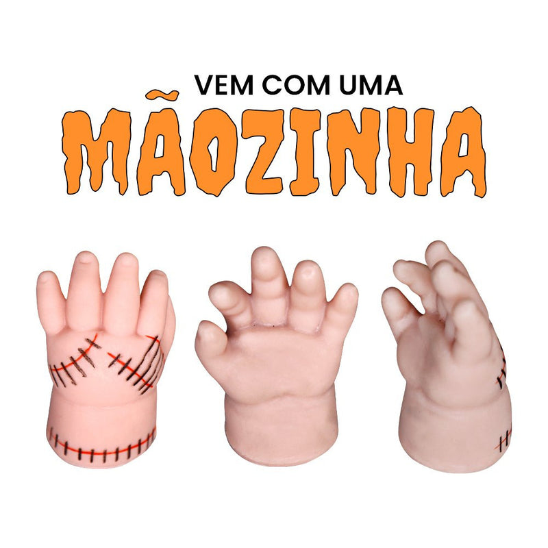 Boneca Vavazinha com Roupinha do Baile e Mãozinha (Inspiração Série Wandinha)