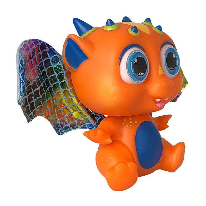 Bebê Dragão Flying Baby Com Asas - Laranja