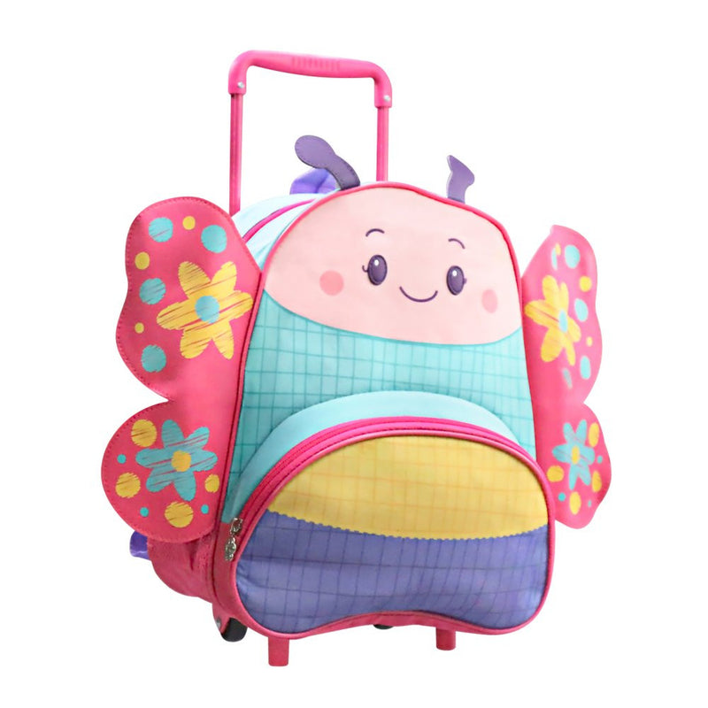 Mochila Infantil Com Rodinhas Borboleta