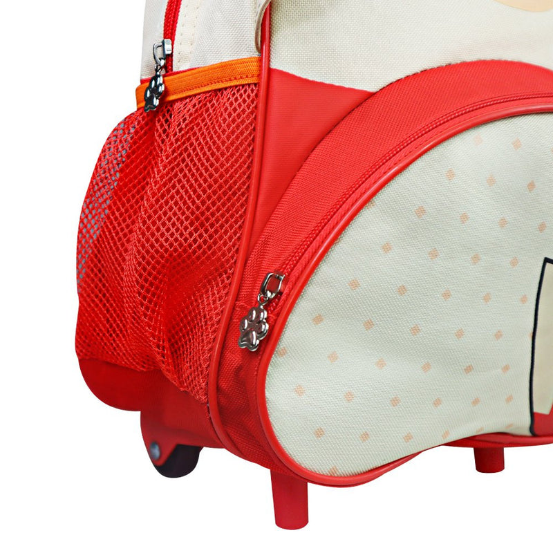 Mochila Infantil Com Rodinhas - Raposa