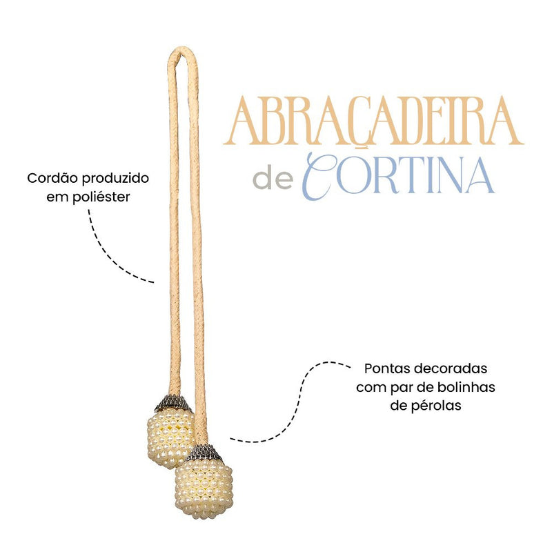 Abraçadeira para Amarrar Prender Cortina de Cordão