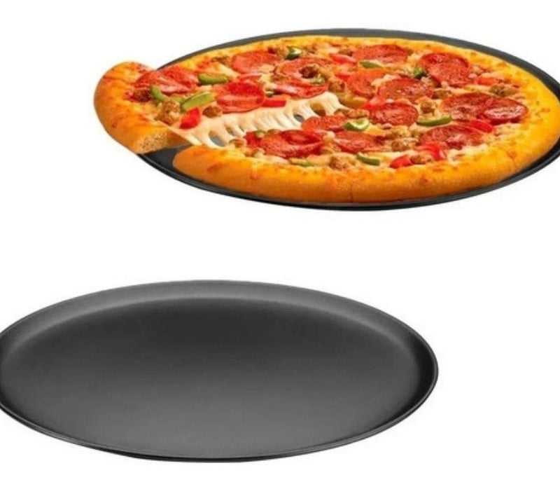 Forma De Pizza Assadeira Antiaderente Bandeja Resistente