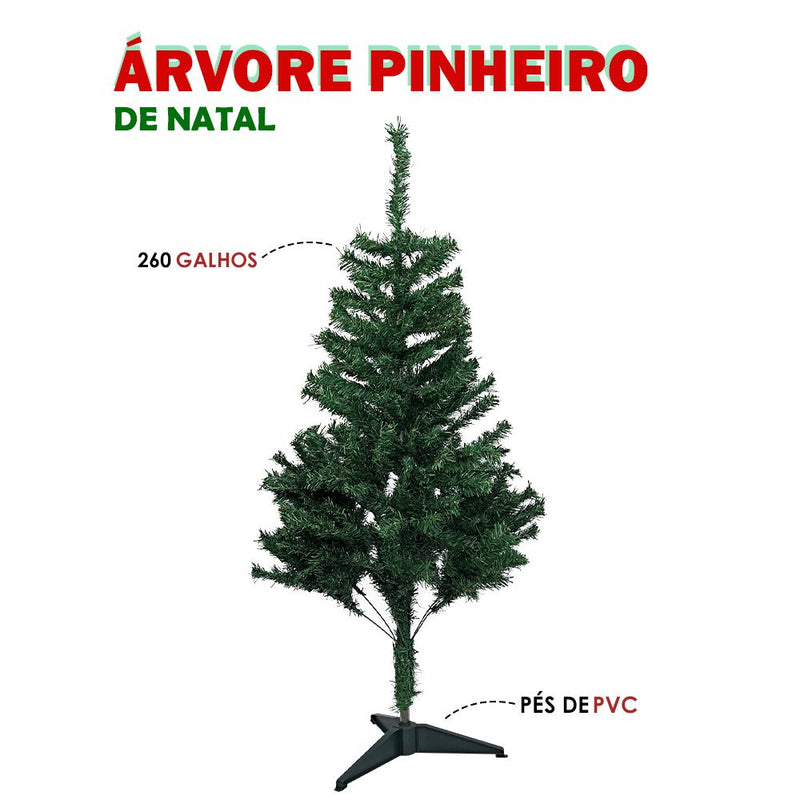 Arvore de Natal Linha Luxo 1,20cm com 260 galhos