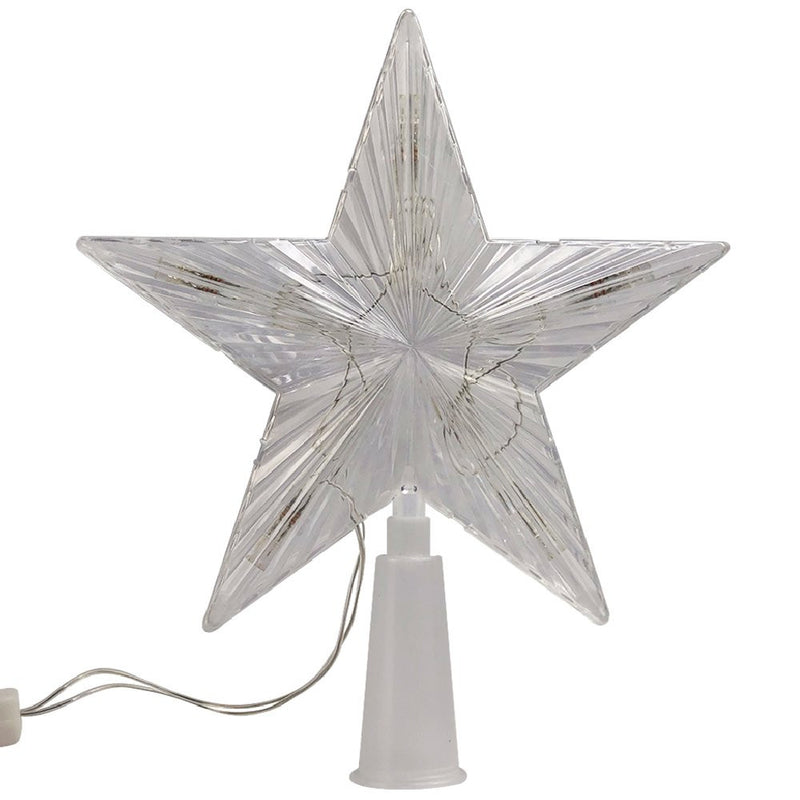 Estrela Ponteira Árvore Natal Colorida Led Pisca Pisca