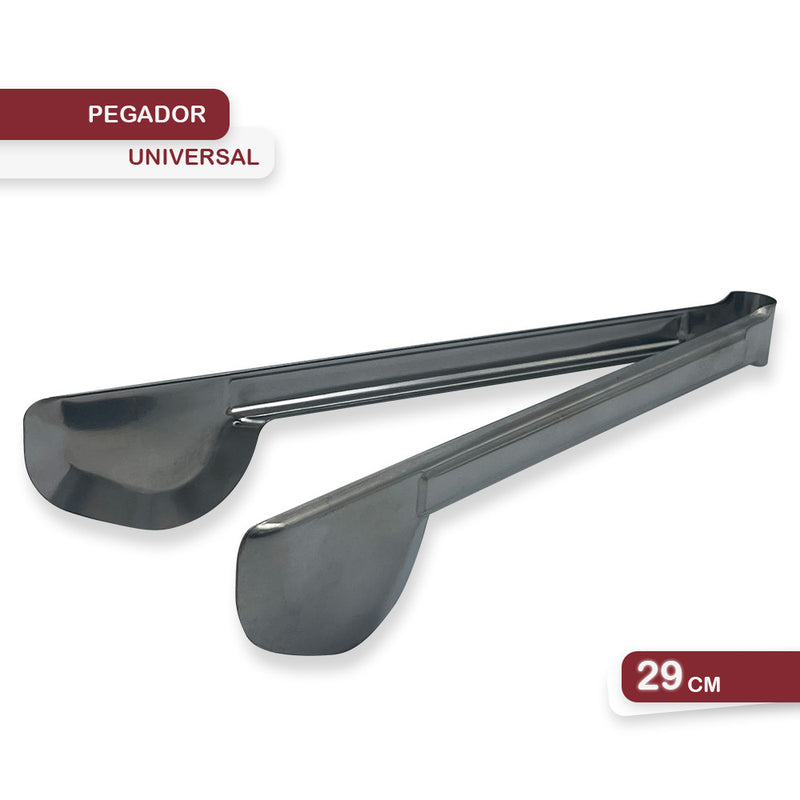 Pinça Pegador Universal Doces Salgados Lanches Em Aço Inox 29cm